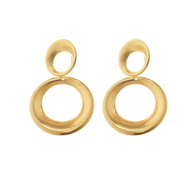 Vintage Drop Shape Earrings - Gourd Studs Accessory