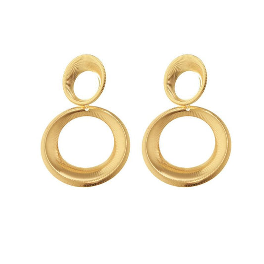 Vintage Drop Shape Earrings - Gourd Studs Accessory