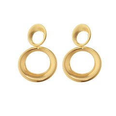 Vintage Drop Shape Earrings - Gourd Studs Accessory