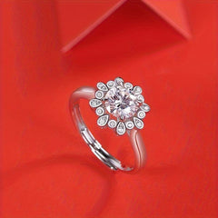 Moissanite Ring 925 Sterling Silver Wedding Band For Women