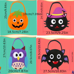 Halloween Trick Or Treat Bags - Set of 3