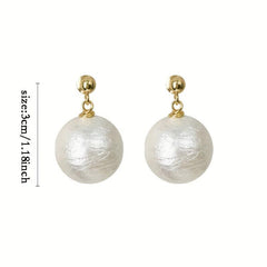 French Pearl Stud Earrings Vintage Niche Ear Jewelry