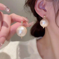 French Pearl Stud Earrings Vintage Niche Ear Jewelry