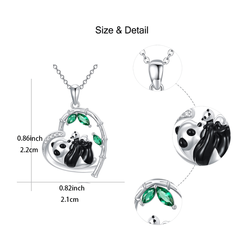 Panda Embrace Love Necklace Women Girls Birthday Christmas