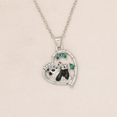 Panda Embrace Love Necklace Women Girls Birthday Christmas