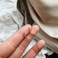 Geometric Line Wind Earrings Female Tide French Asymmetrical Earrings
