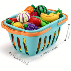 Kids Kitchen Toys 35 Pcs Pretend Fruits & Vegetables Play Set