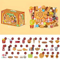 House Hamburger Fast Food Prop Set with 63 Small Toys