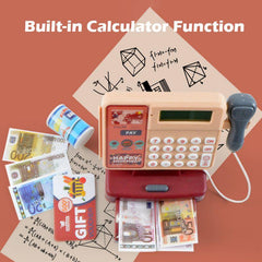 Kids Cash Register with Scanner and Credit Card