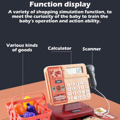 Kids Cash Register with Scanner and Credit Card