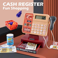 Kids Cash Register with Scanner and Credit Card
