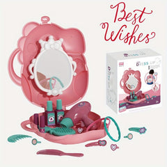 Girls Pretend Play Beauty Salon Hair Styling Set