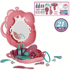 Girls Pretend Play Beauty Salon Hair Styling Set