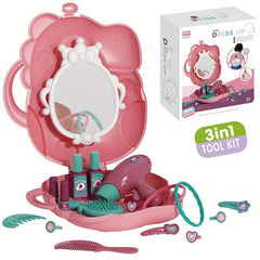 Girls Pretend Play Beauty Salon Hair Styling Set