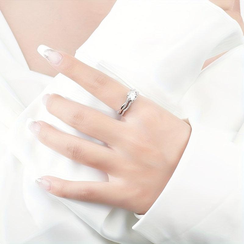 S925 Silver Moissanite Ring: Modern Woman's Accessory