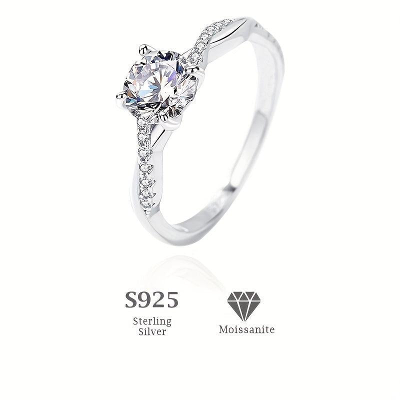 S925 Silver Moissanite Ring: Modern Woman's Accessory