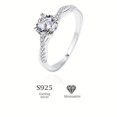 S925 Silver Moissanite Ring: Modern Woman's Accessory