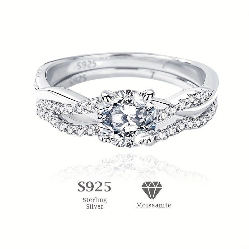 S925 Silver Moissanite Ring: Modern Woman's Accessory