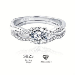 S925 Silver Moissanite Ring: Modern Woman's Accessory