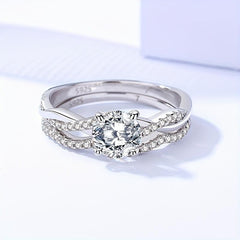 S925 Silver Moissanite Ring: Modern Woman's Accessory