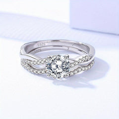 S925 Silver Moissanite Ring: Modern Woman's Accessory