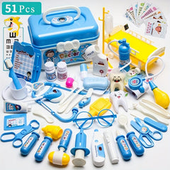 Kids Doctor Toy Set 51pcs for Play House Pretend Play
