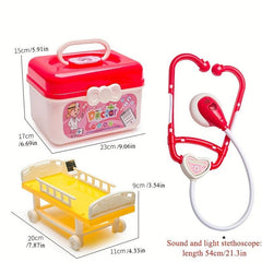 Kids Doctor Toy Set 51pcs for Play House Pretend Play