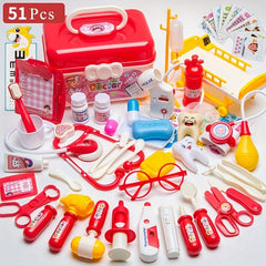 Kids Doctor Toy Set 51pcs for Play House Pretend Play