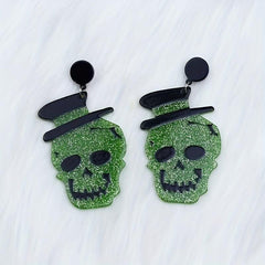 Halloween Stud Earrings Skull Alien Eardrop Ear Jewelry