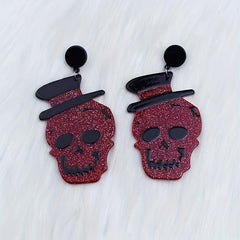 Halloween Stud Earrings Skull Alien Eardrop Ear Jewelry
