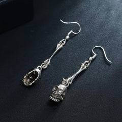 Punk Vintage Skull Earrings Halloween Accessories