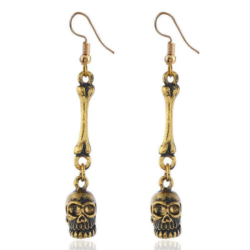 Punk Vintage Skull Earrings Halloween Accessories