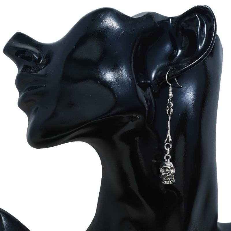 Punk Vintage Skull Earrings Halloween Accessories