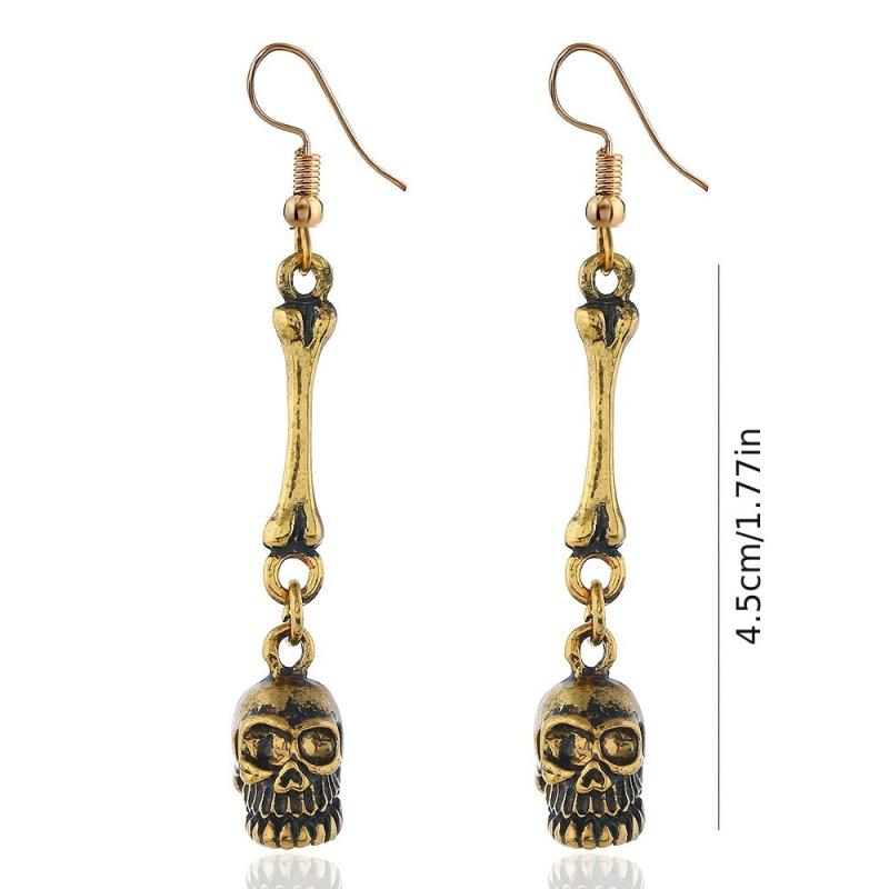 Punk Vintage Skull Earrings Halloween Accessories