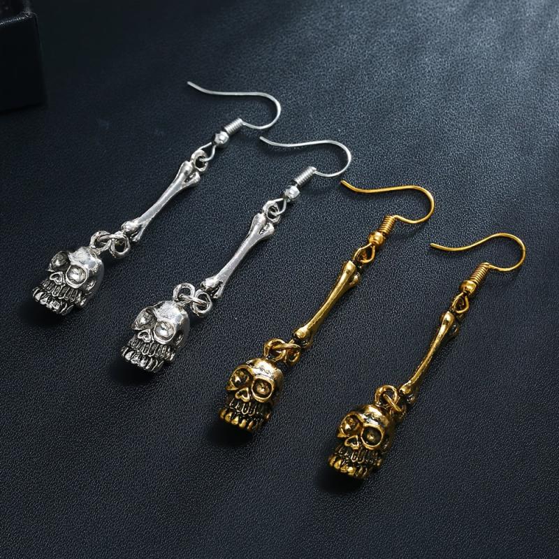 Punk Vintage Skull Earrings Halloween Accessories