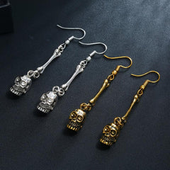 Punk Vintage Skull Earrings Halloween Accessories