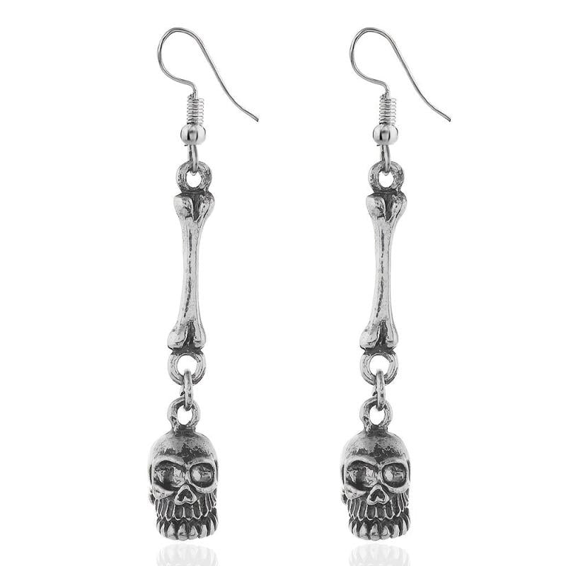 Punk Vintage Skull Earrings Halloween Accessories