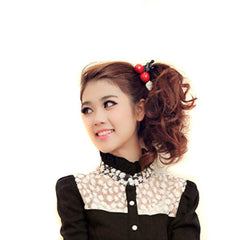 Children's Cherry Hairpin Bow Princess Head Flower