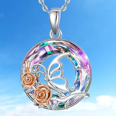Vintage Butterfly Pendant Necklace Toy For Kids - Gift for Daughters
