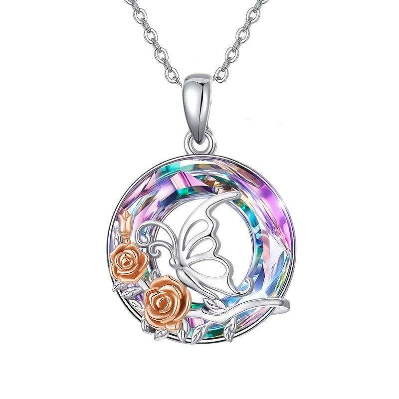 Vintage Butterfly Pendant Necklace Toy For Kids - Gift for Daughters