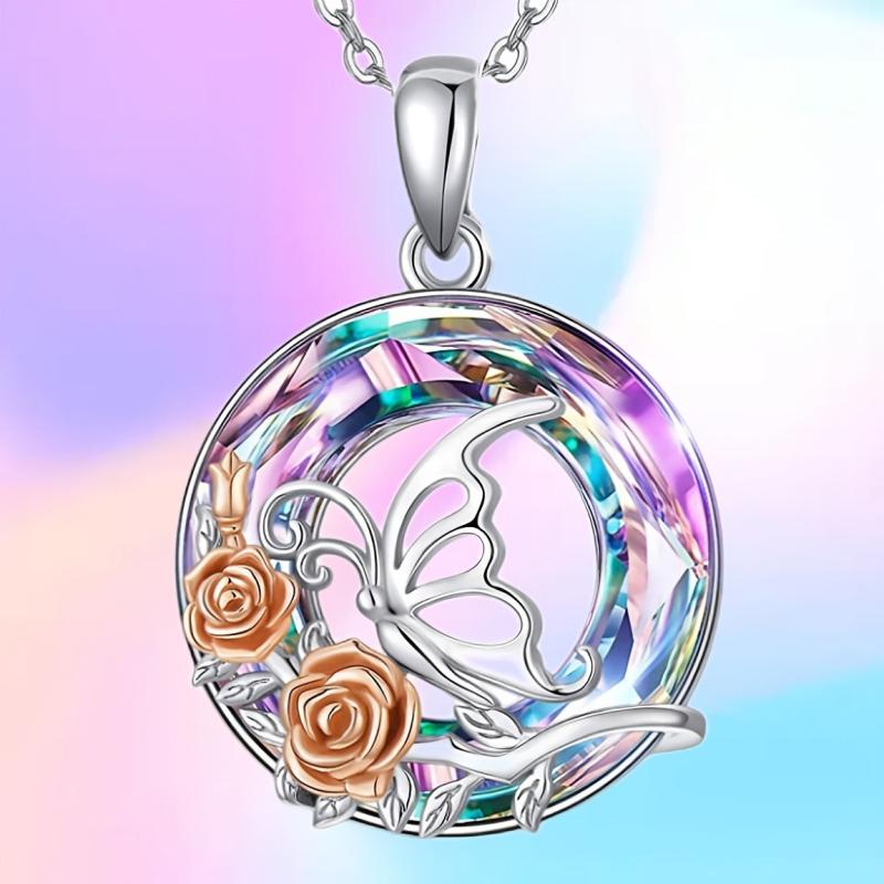 Vintage Butterfly Pendant Necklace Toy For Kids - Gift for Daughters