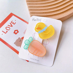 Summer Animal & Fruit Hair Clips for Baby Girls