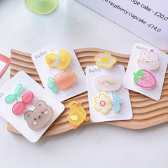 Summer Animal & Fruit Hair Clips for Baby Girls