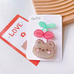 Summer Animal & Fruit Hair Clips for Baby Girls