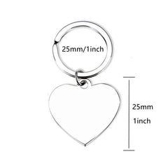 Mom's Gift Peach Heart Keychain