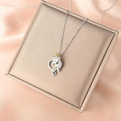 Unicorn Necklace Heart Pendant Toy Anniversary Christmas Gift