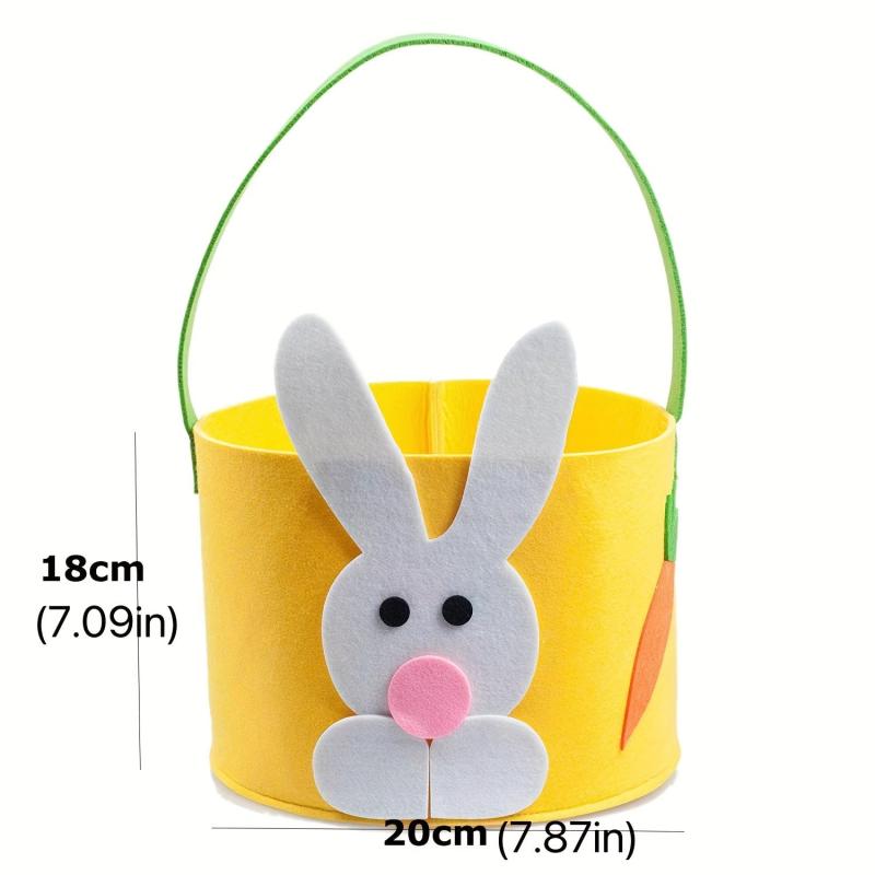 Easter Rabbit Candy Bag Egg Storage Bag with Hair Hoop