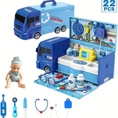 21pcs Medical Equipment Car Doctor Set for Children