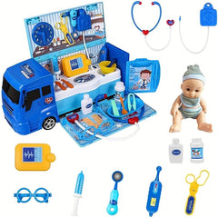21pcs Medical Equipment Car Doctor Set for Children