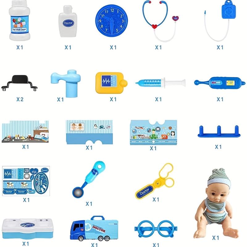 21pcs Medical Equipment Car Doctor Set for Children